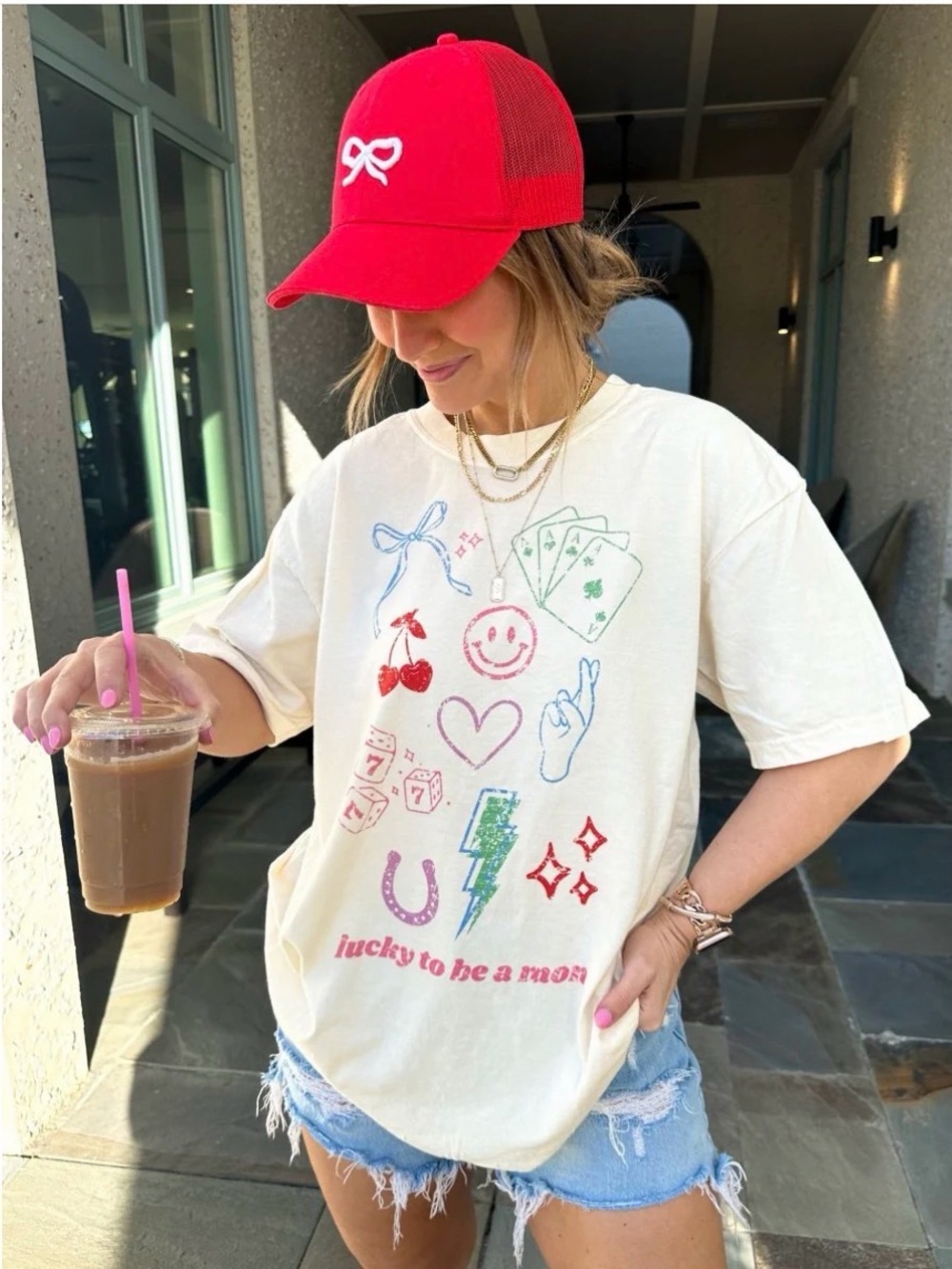 Comfort Colors Cream Mom Graphic Tee